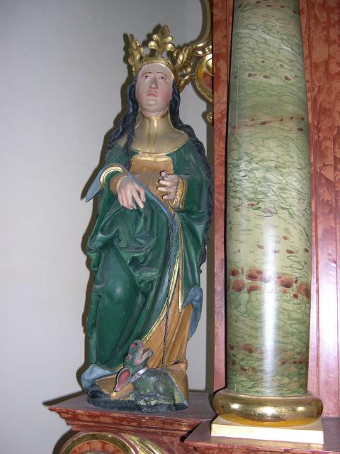 Hl. Margarethe mit Krone und Drachen
