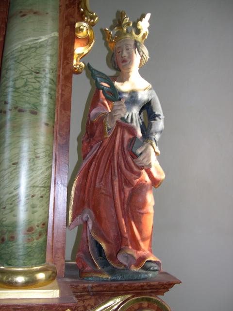 Hl. Ursula mit Krone, Buch und Palmzweig
