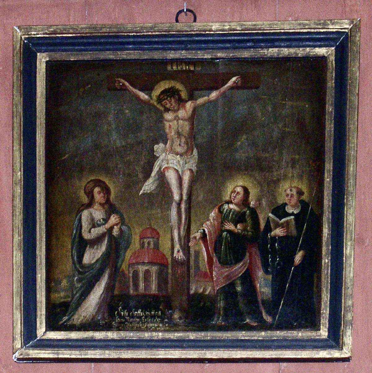 Übersicht der Kreuzwegstationen in der Kirche