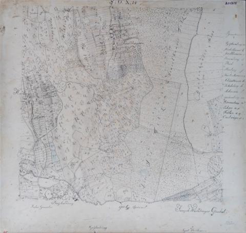 1810, Handkarte von Sindlhausen