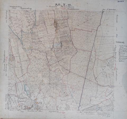 1856, Handkarte von Sindlhausen