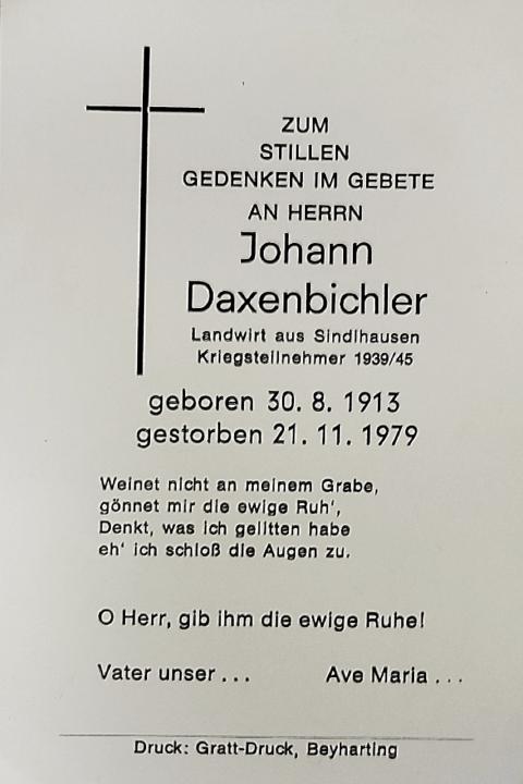 Katzl, † 21.11.1979