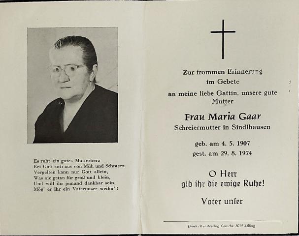 Schwed, † 29.08.1974