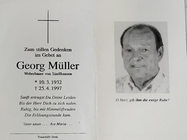 Weber, † 25.04.1997