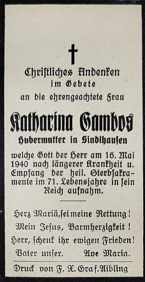 Huaba, † 16.05.1940