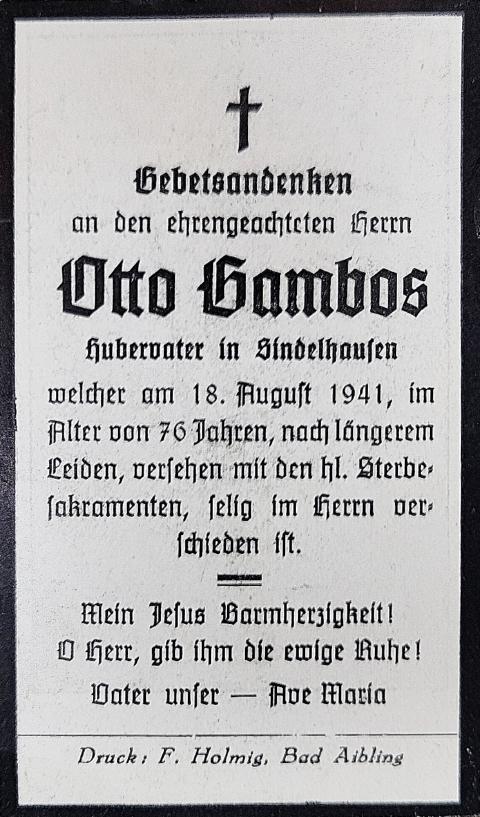 Huaba, † 18.08.1941