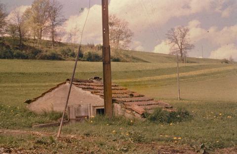 Dia vom Bau der Wasseranlage
