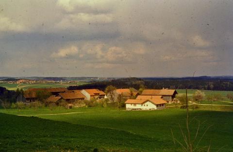 Dia vom Bau der Wasseranlage