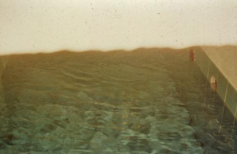 Dia vom Bau der Wasseranlage